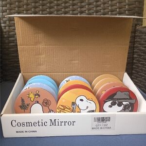 Snoopy And Woodstock Cosmetic Mirrors